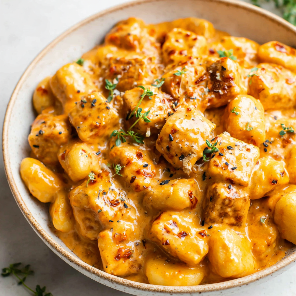 Marry Me Crispy Tofu with Gnocchi – Vegan & Dairy Free!
