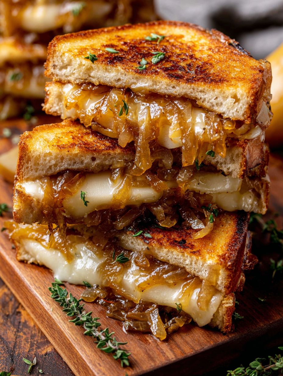 Caramelized onions in a skillet with a spatula