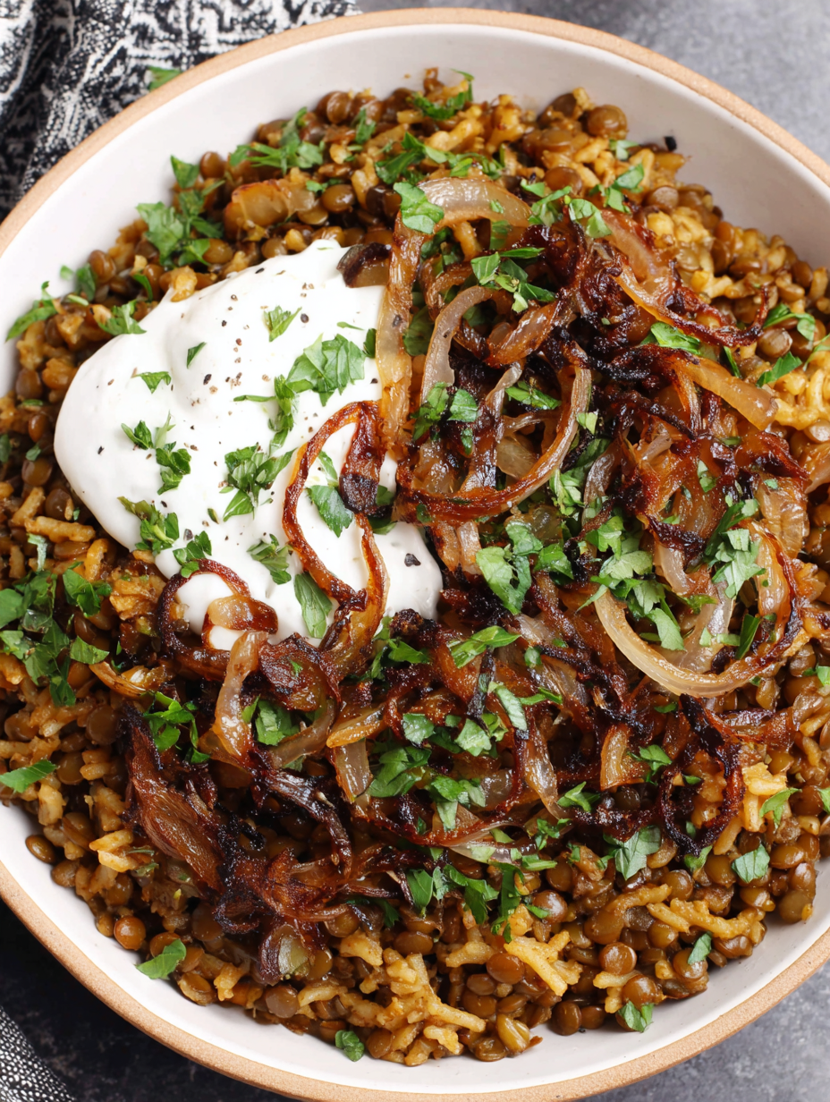 Caramelized onions sizzling in a skillet