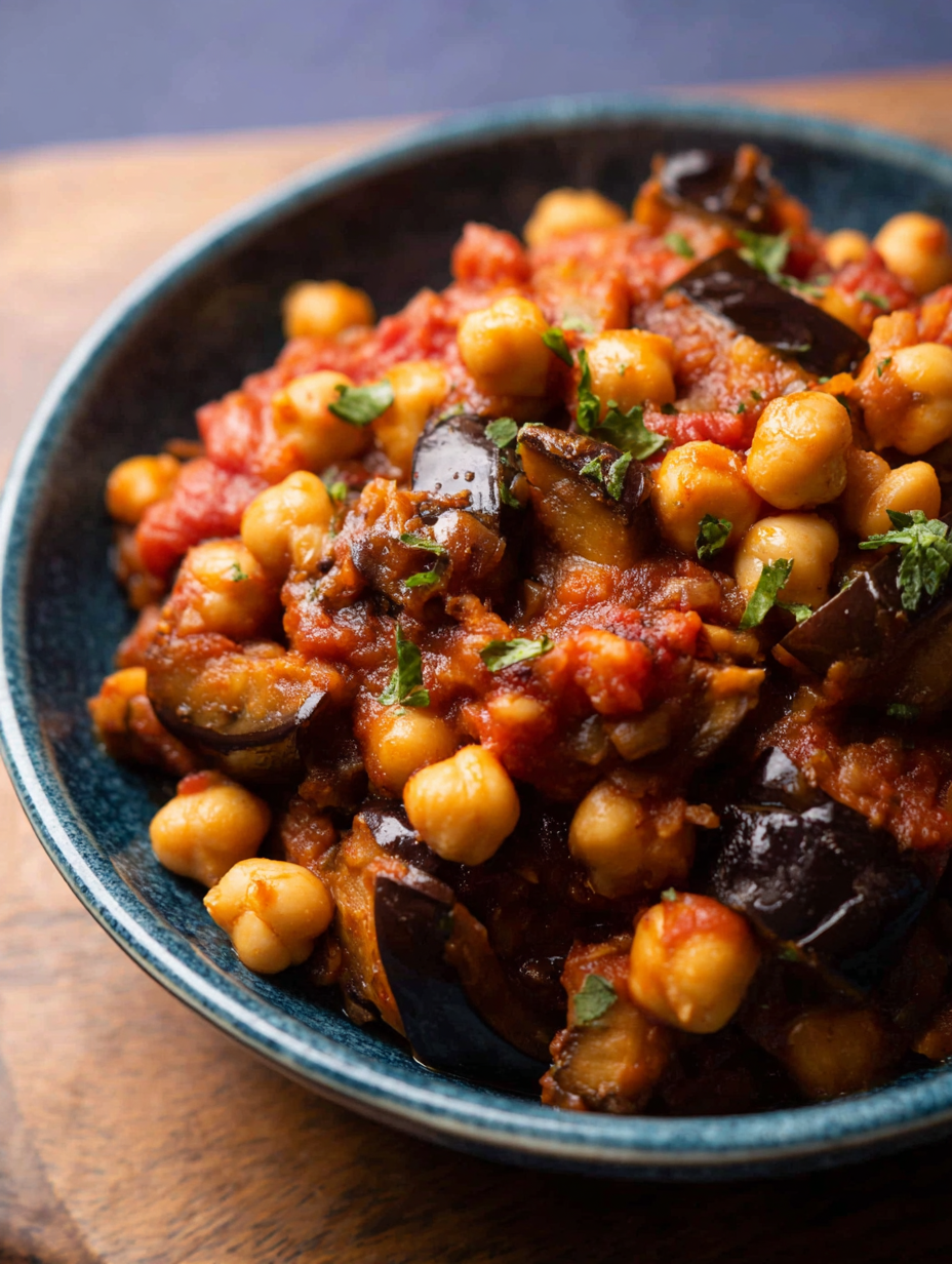 Bowl of Maghmour served with pita