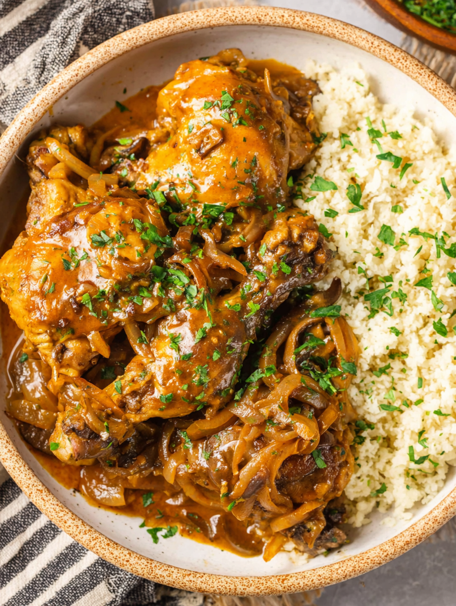 Sliced lemon and Dijon mustard for marinade
