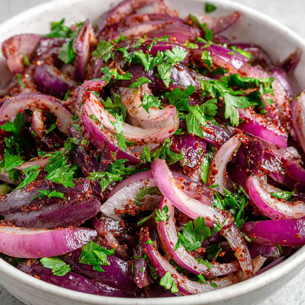 Sumac Onions (10-Minute Turkish Onion Salad)