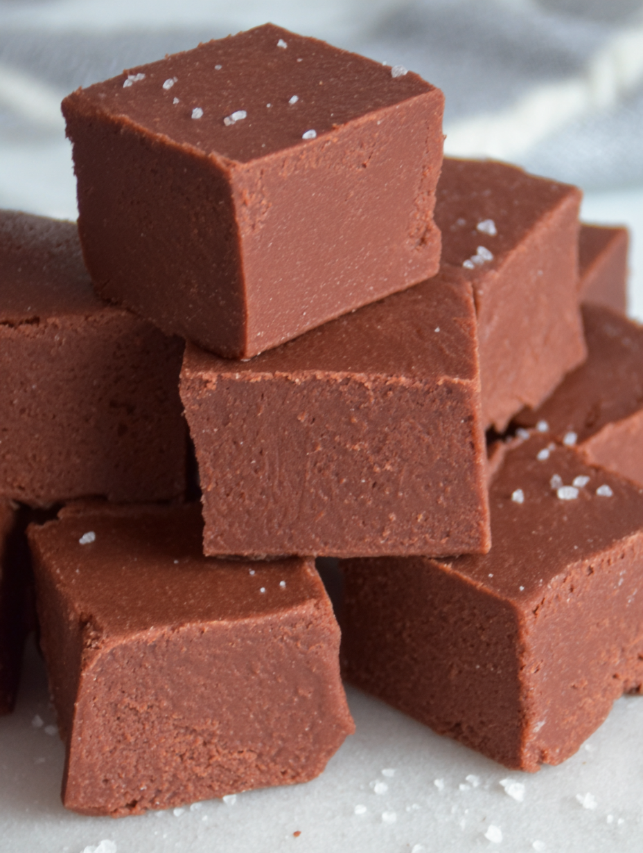 Mackinac Island fudge square on parchment