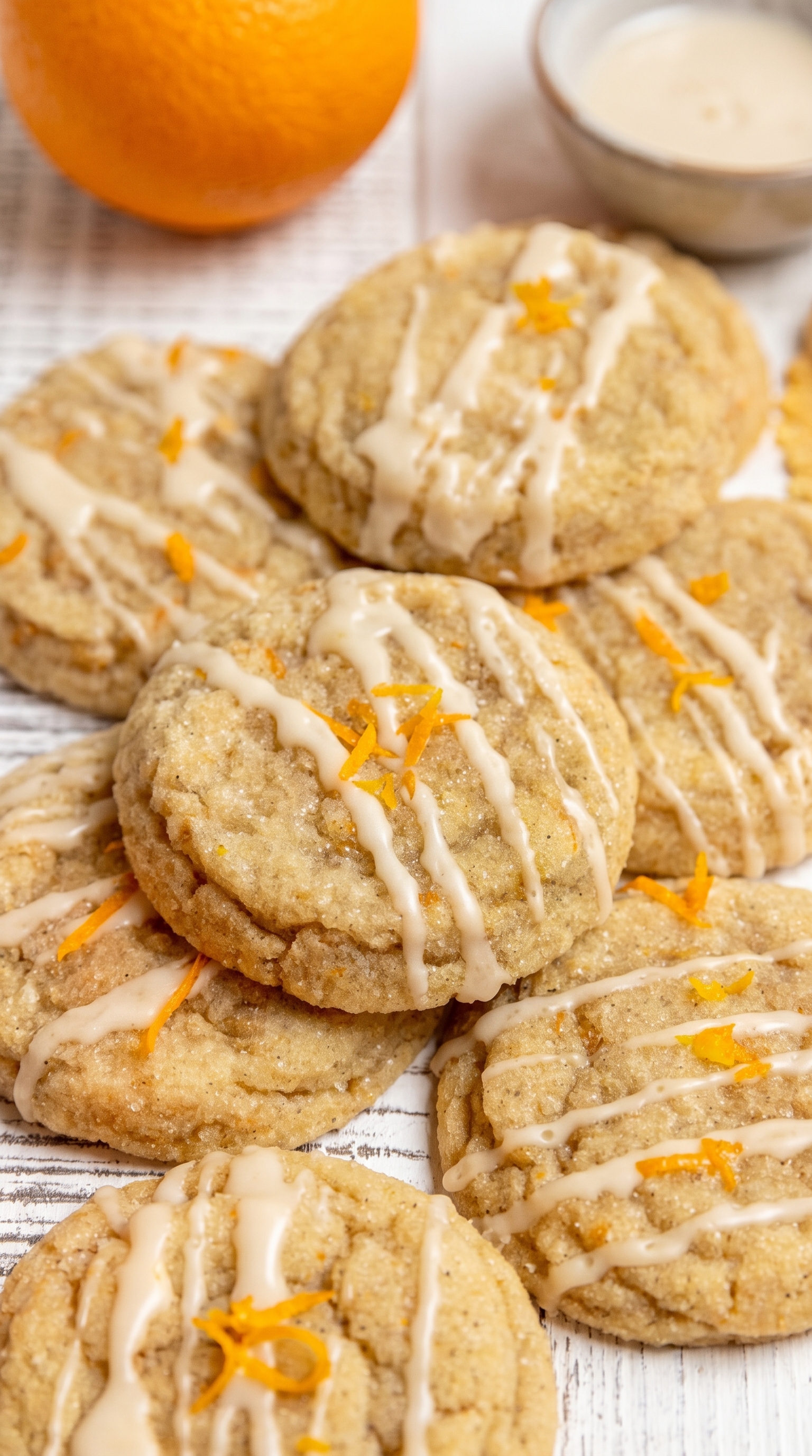 Orange Cardamom Sugar Cookies on a cooling rack