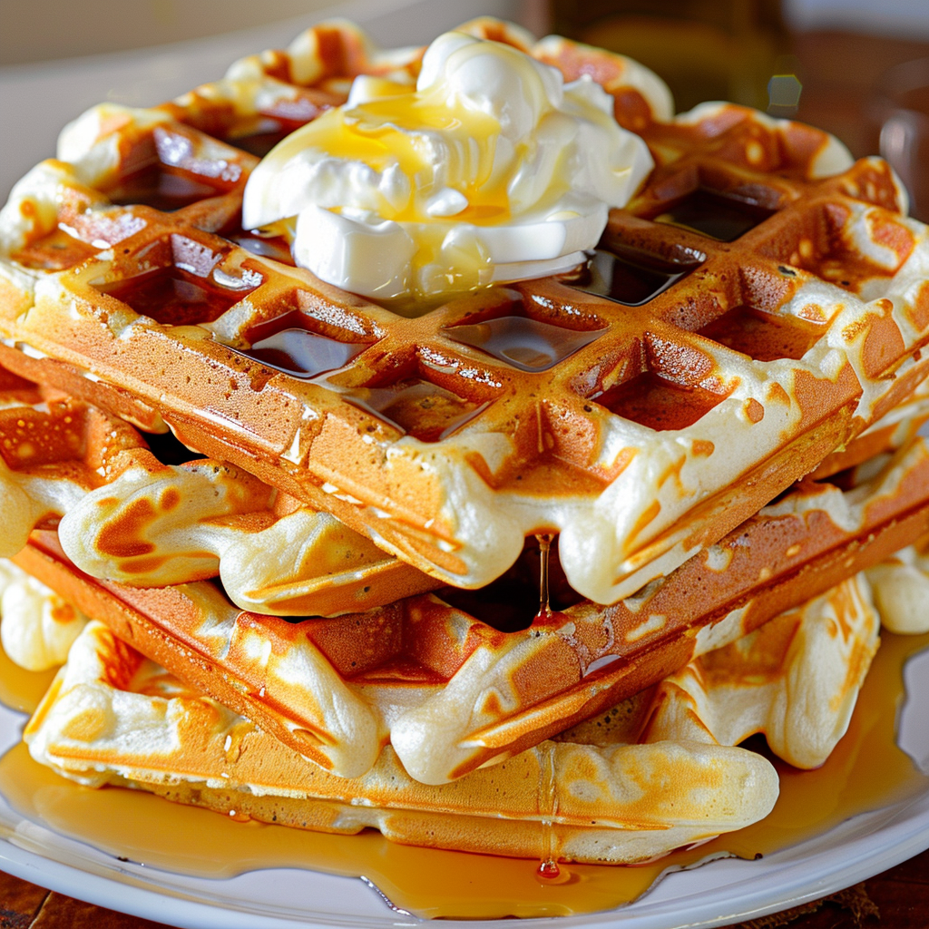 Light and Crispy Classic Waffles