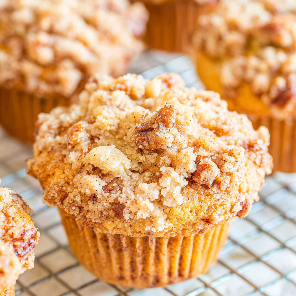Apple Muffins with Crumb Topping