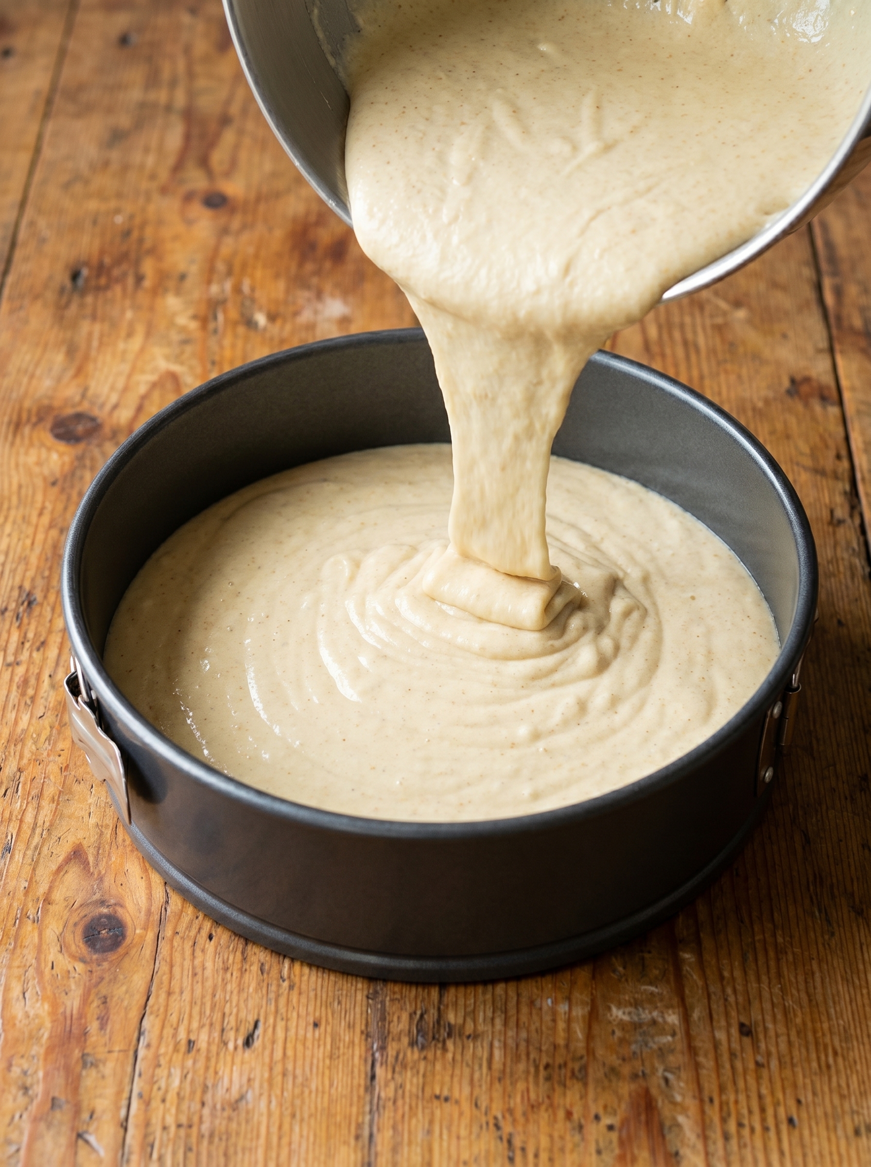 Close up of frosting being spread