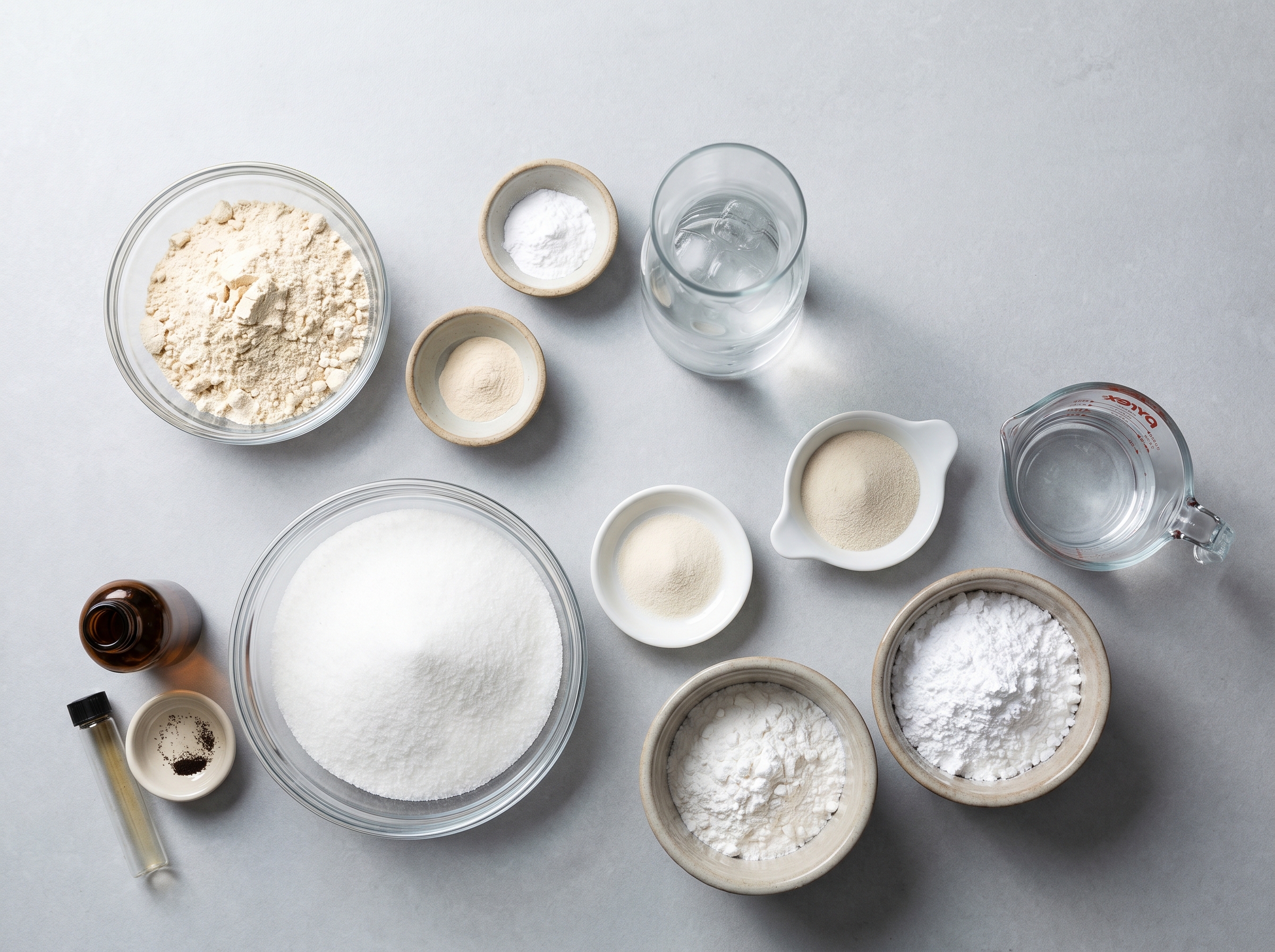 Vegan marshmallow mixture whipped until thick and shiny