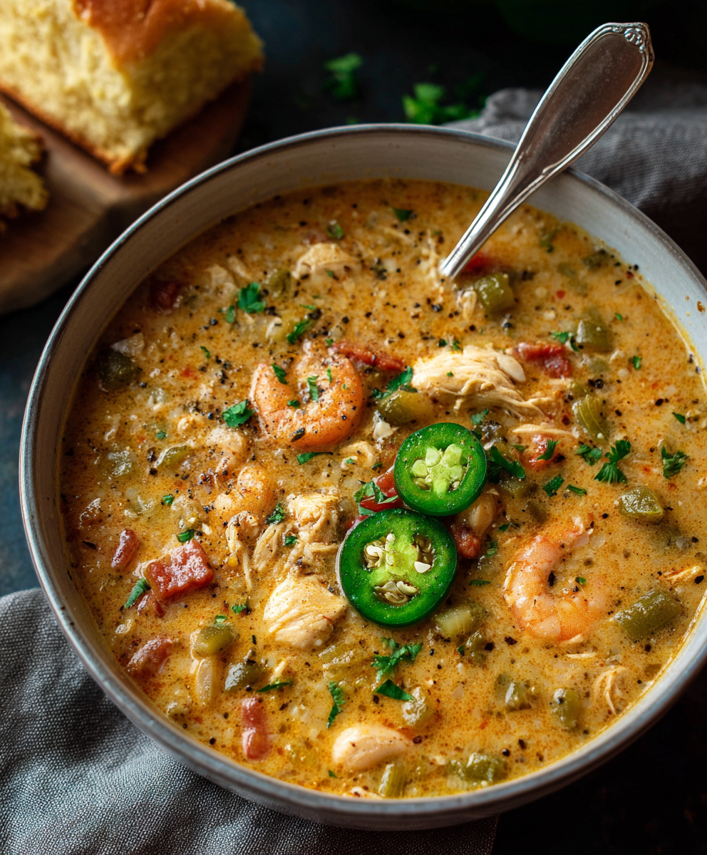 Cajun White Chicken Chili