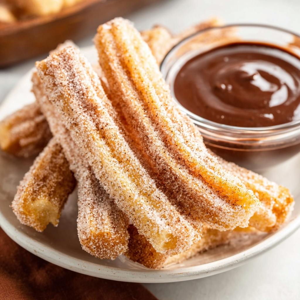 Air fryer basket with churros
