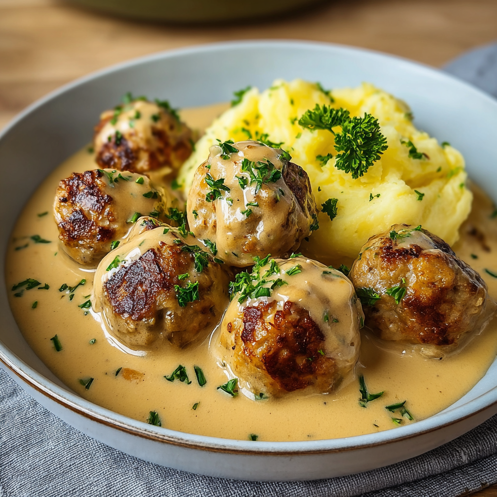 Swedish Meatballs with Creamy Sauce