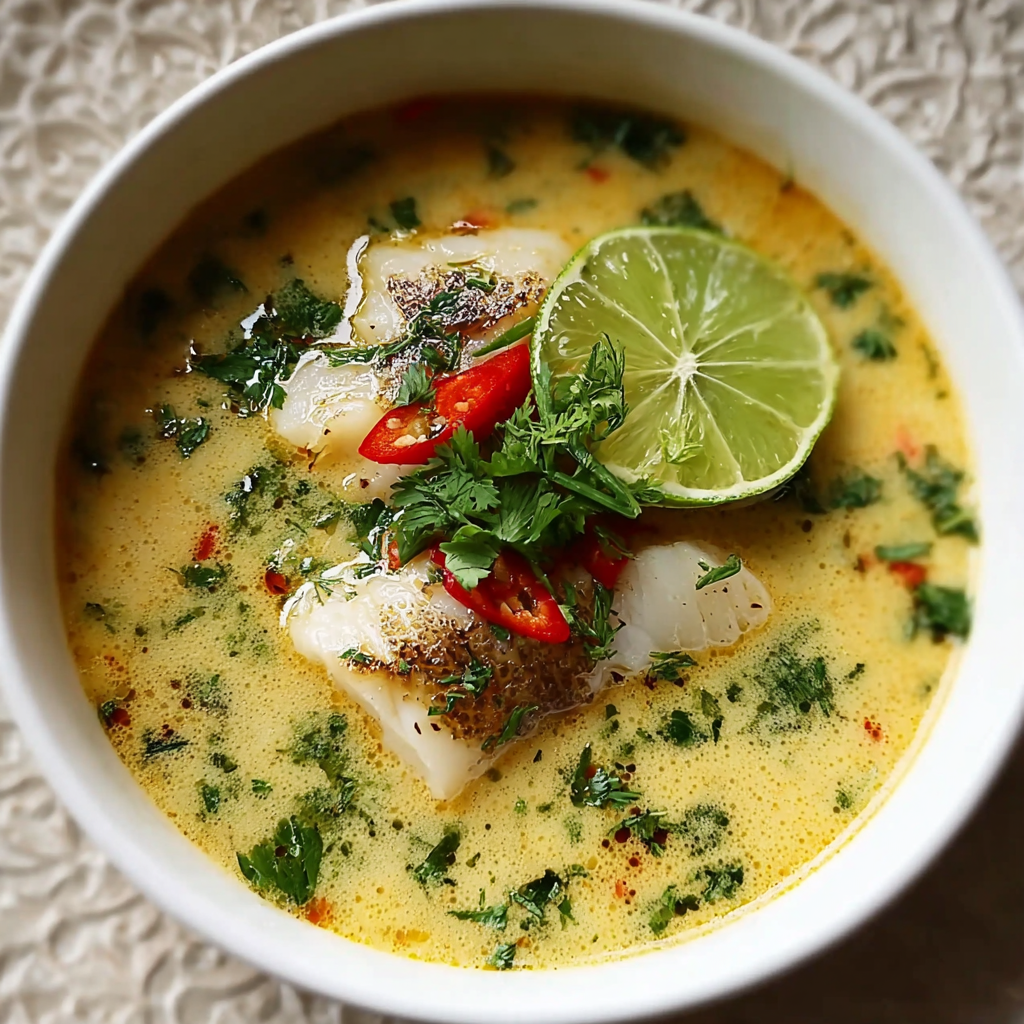 Coconut Lime Fish Soup