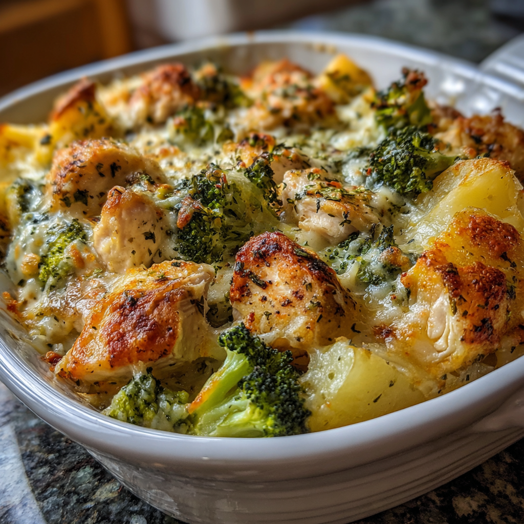 Portioned casserole with fork