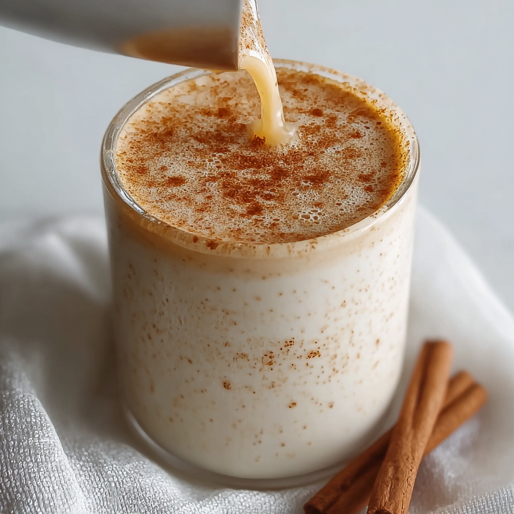 Creamer poured into coffee