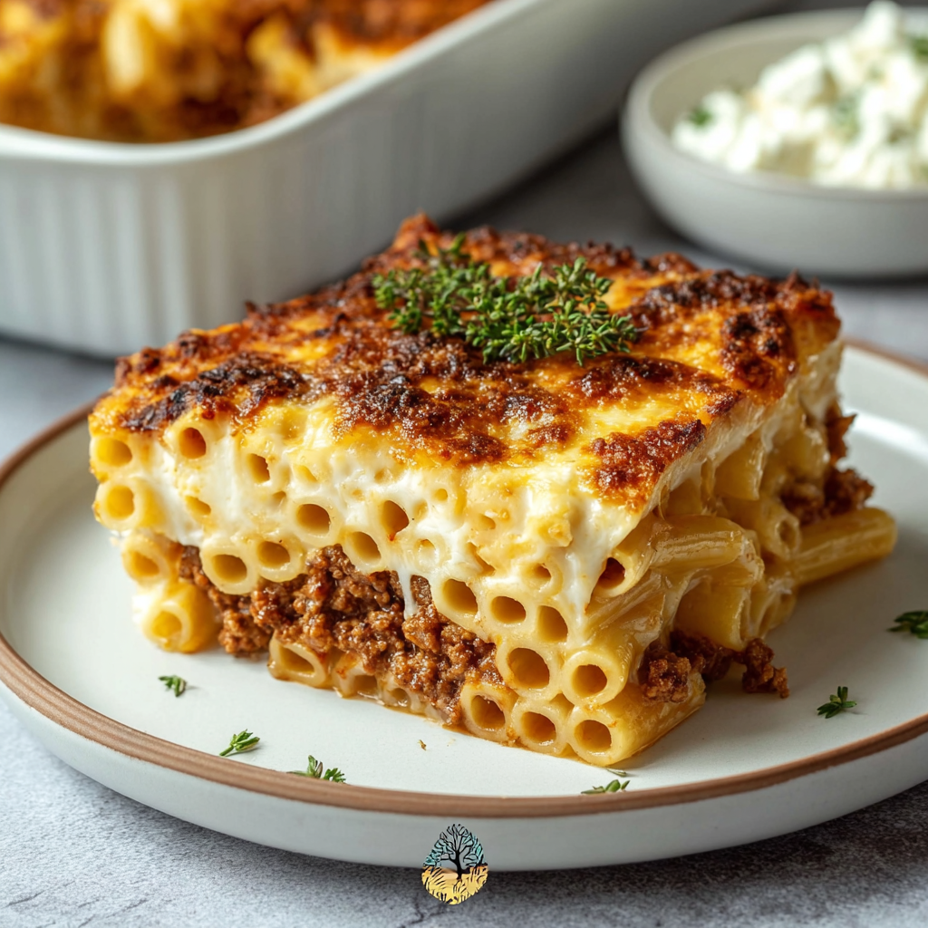 Pastitsio fresh from the oven