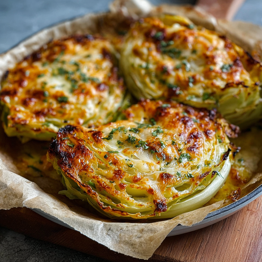 Close-up of melted cheese on cabbage