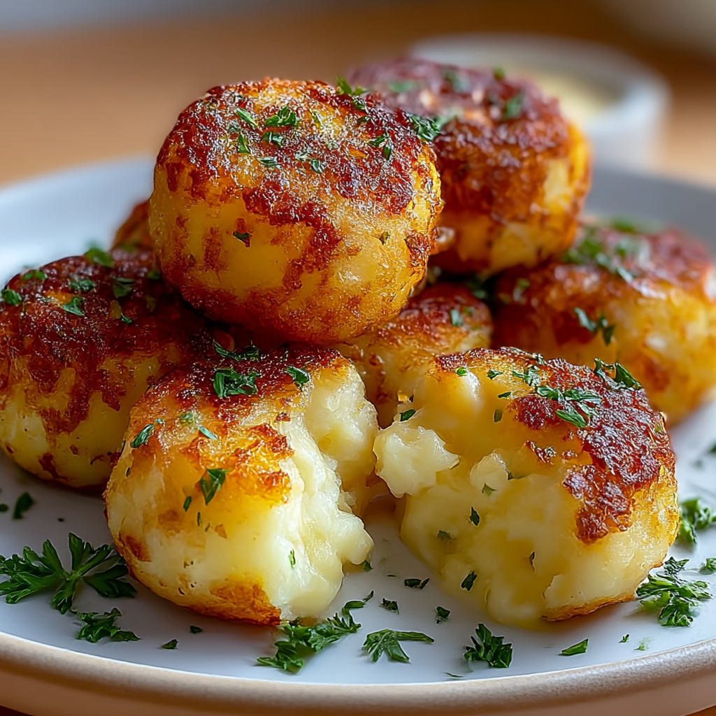 Crispy Mashed Potato Cheese Bites