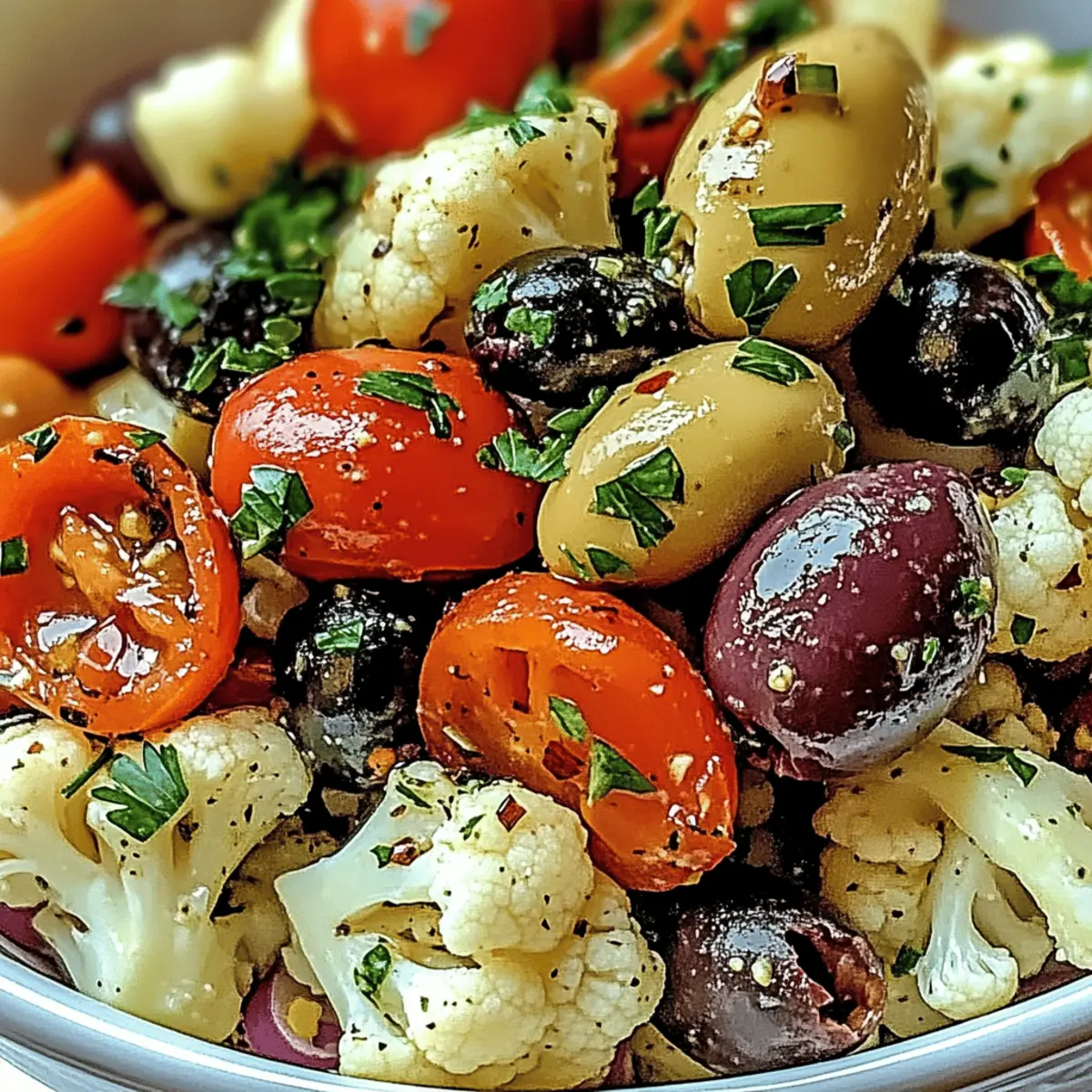 Mediterranean Marinated Cauliflower Salad for Vibrant Health