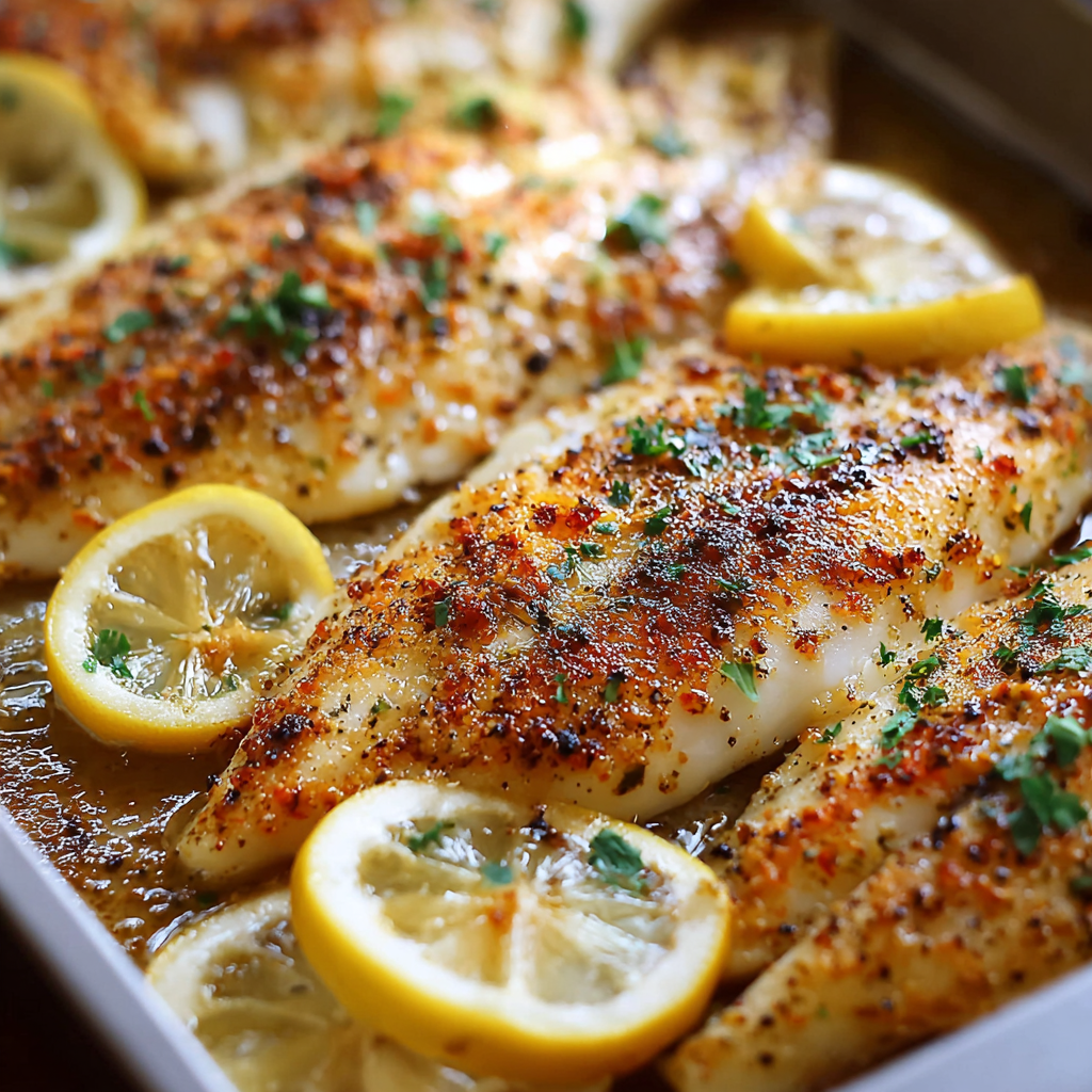 Lemon Garlic Tilapia