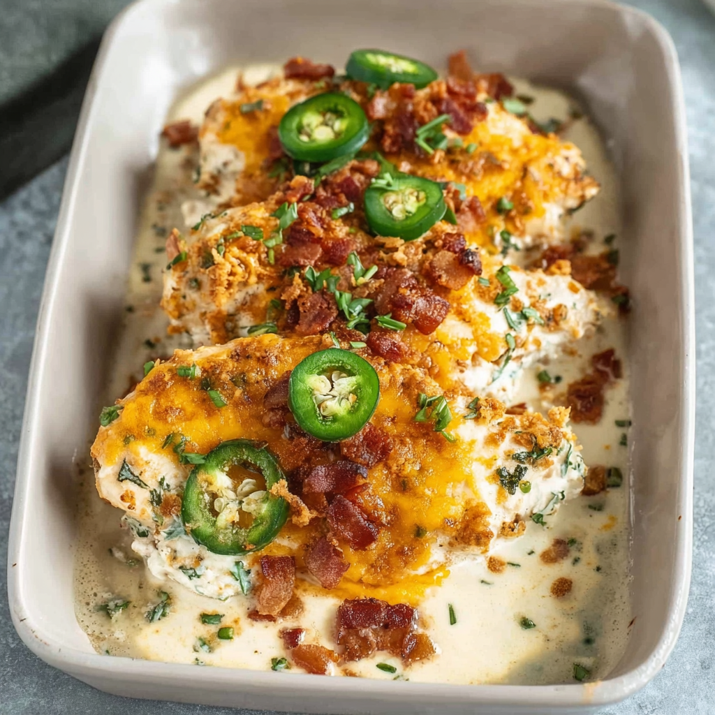Keto Jalapeño Popper Chicken