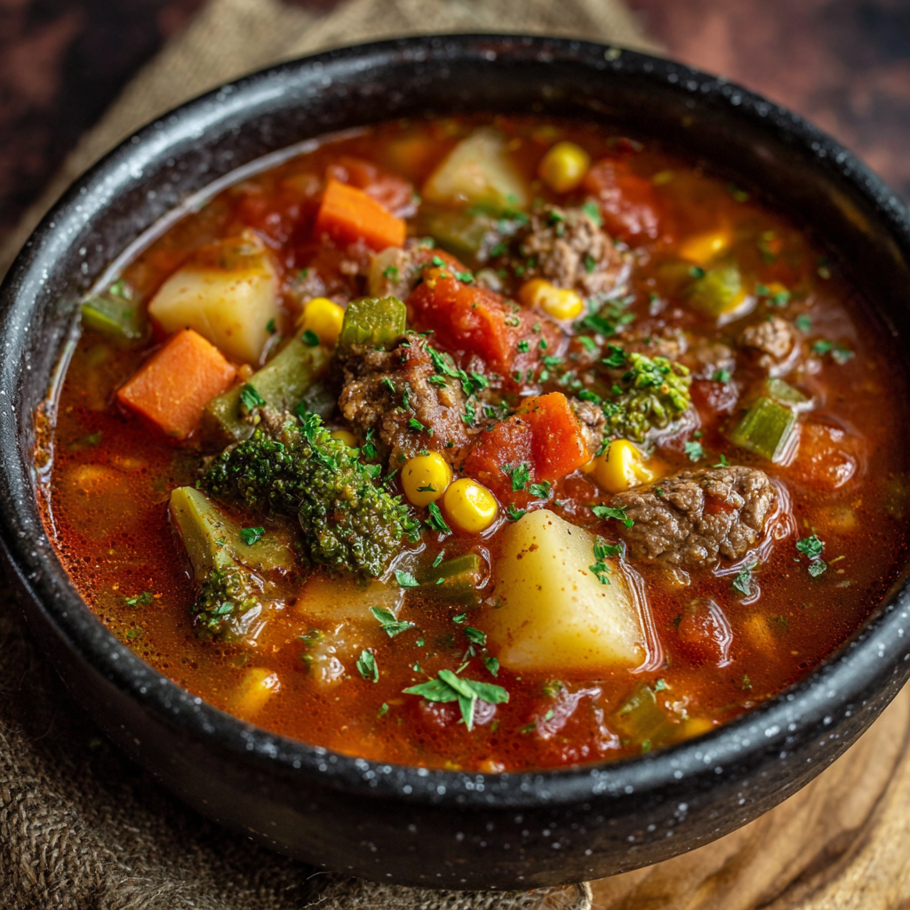 Crockpot Vegetable Beef Soup