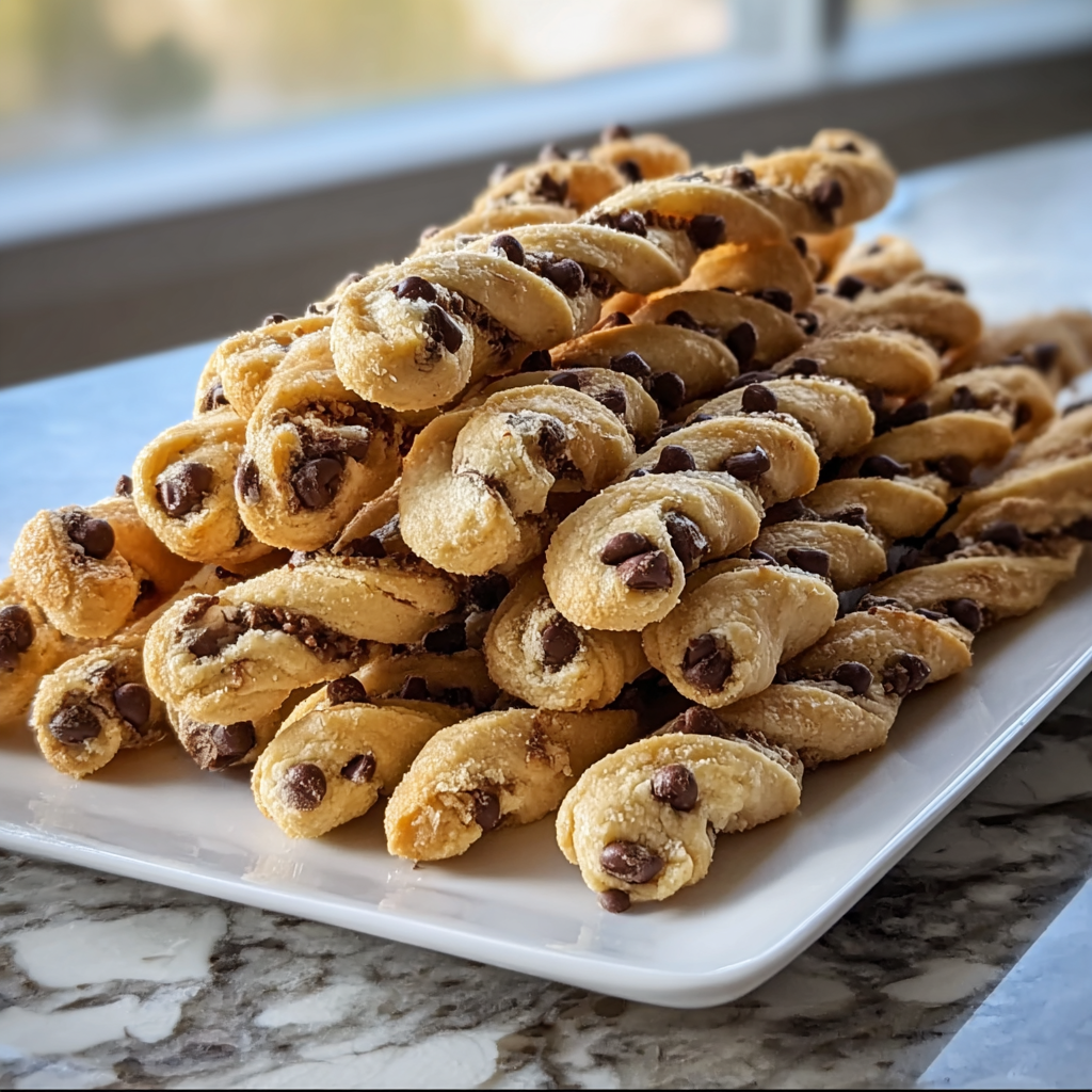 Chocolate Chip Cookie Dough Twists: Indulgent Homemade Delights