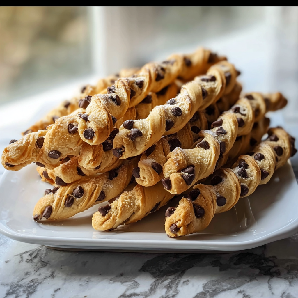 Twisted cookie dough pieces ready to bake