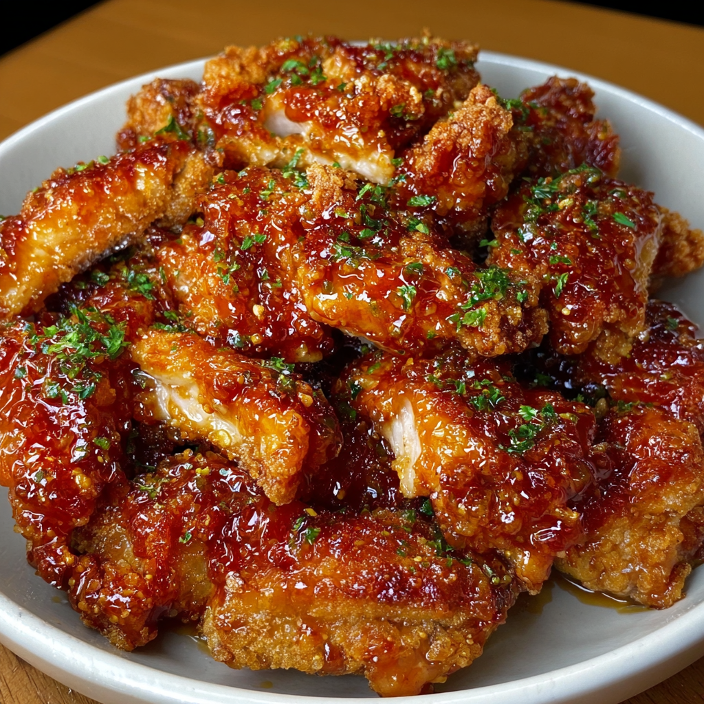 Honey Garlic Chicken (SUPER CRISPY!)