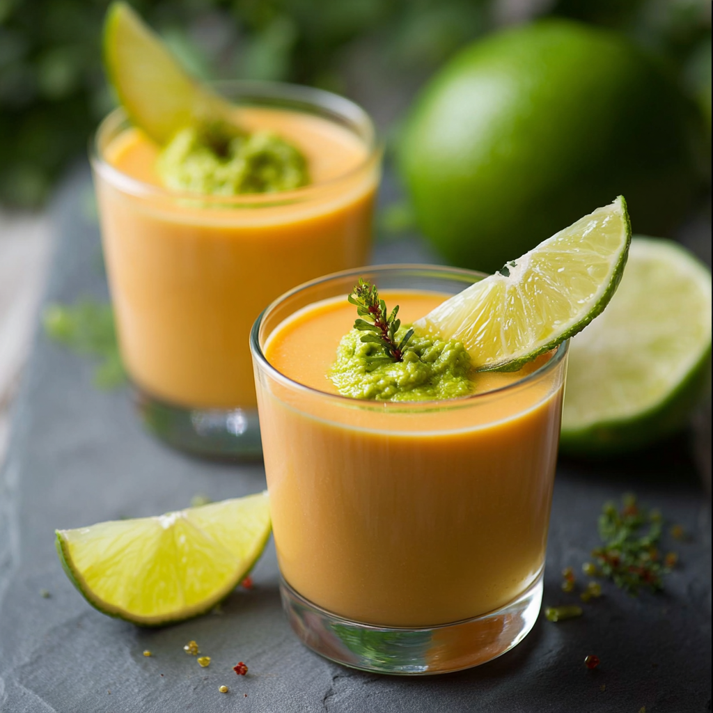 Refreshing Papaya Lime Mousse Cups