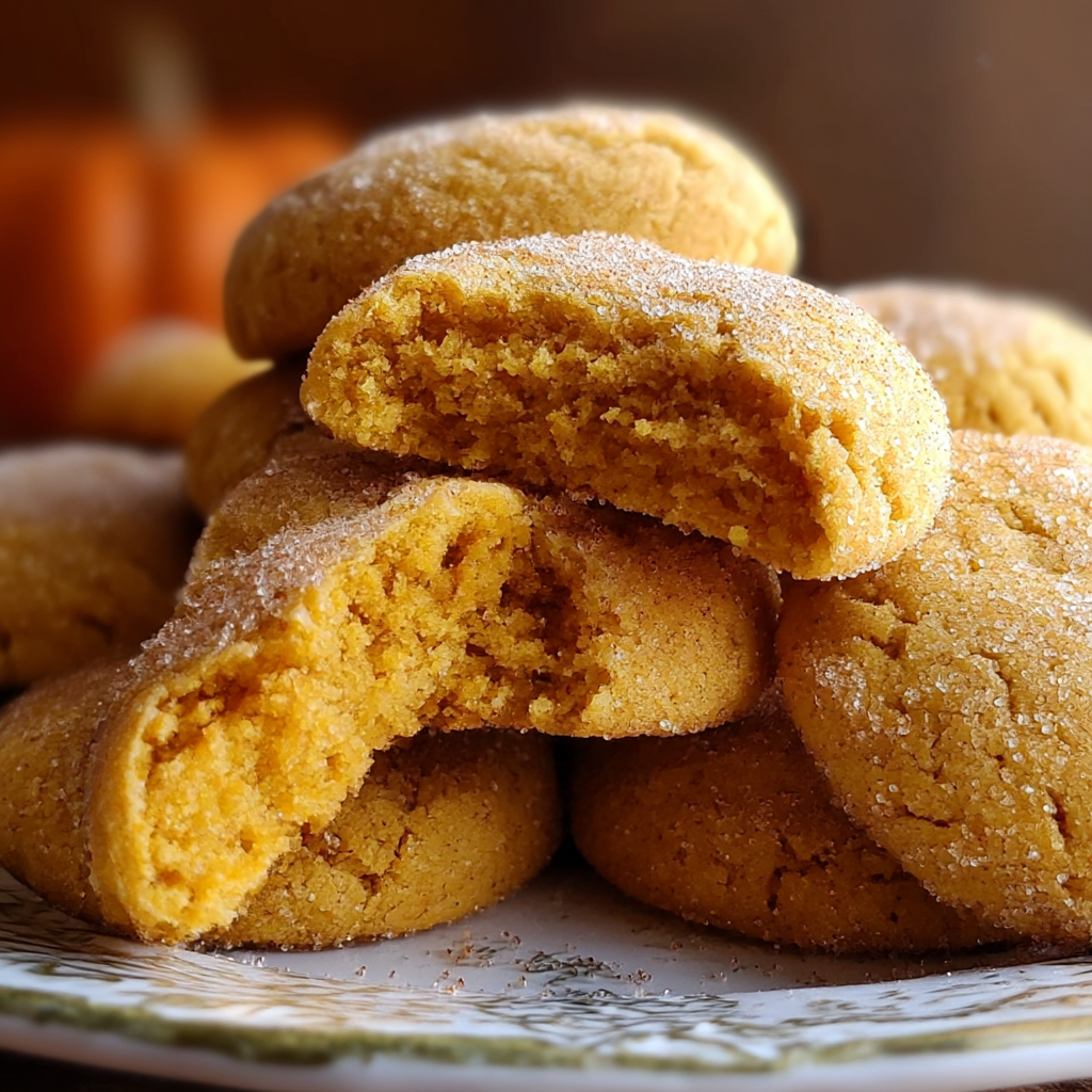Soft Batch Pumpkin Sugar Cookies