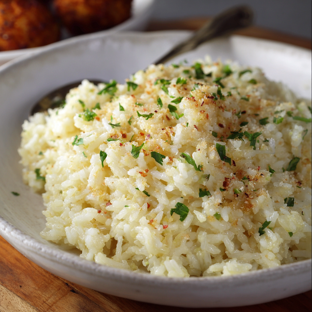 Garlic Parmesan Rice