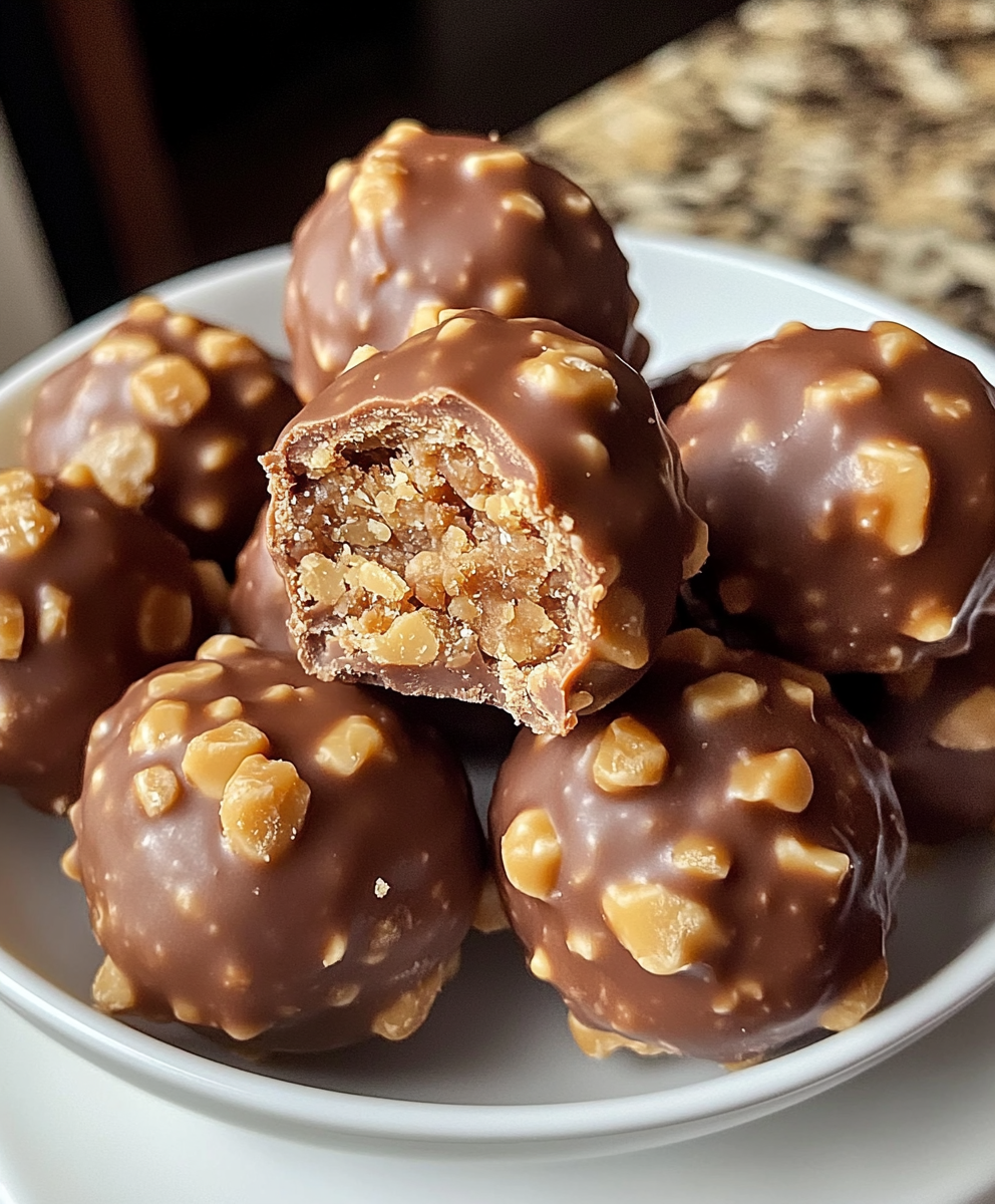 Close-up Butterfinger pieces