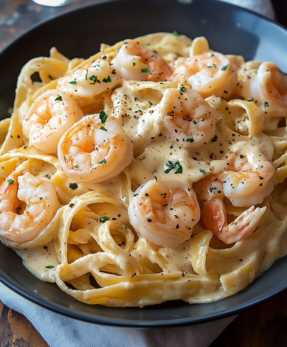 Shrimp Fettuccine Alfredo