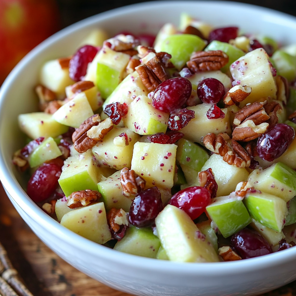 Apple Salad with Grapes