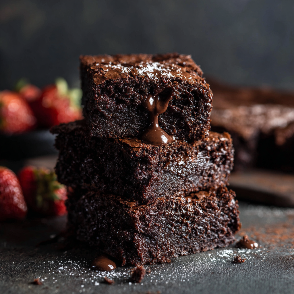 Plate of brownies
