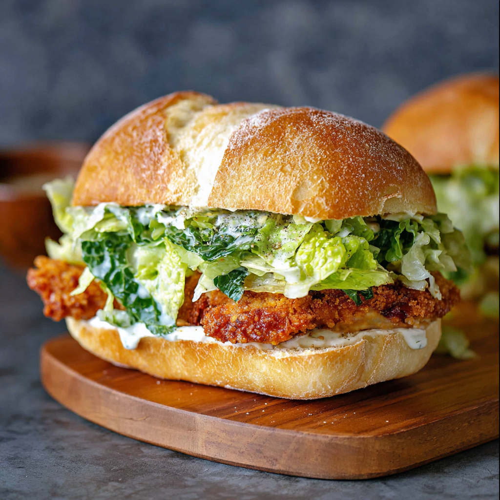 Crispy Chicken Caesar Sandwich