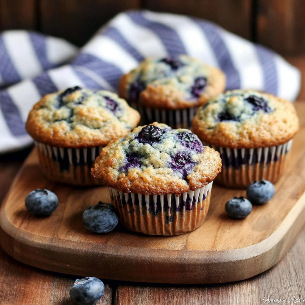 Bakery Style Blueberry Muffins