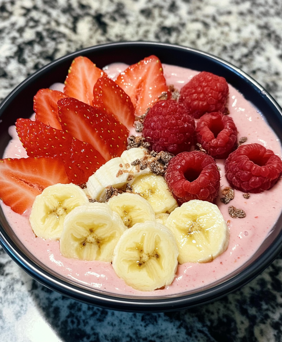 Easy Strawberry Banana Smoothie Bowl