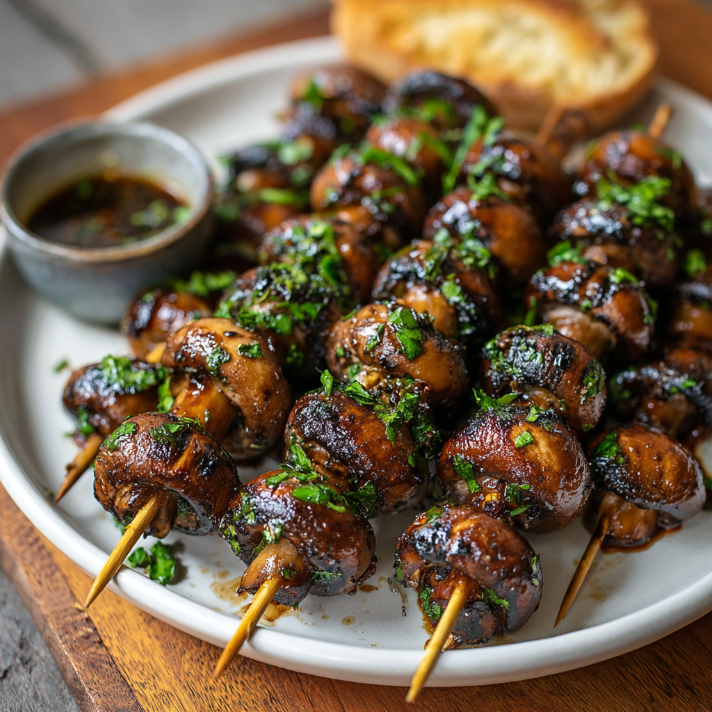 Grilled Mushroom Skewers