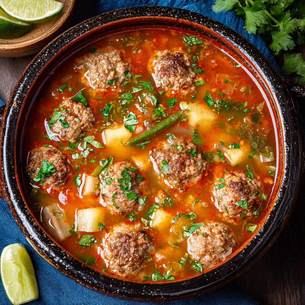 Albondigas Soup (Mexican Meatball Soup)