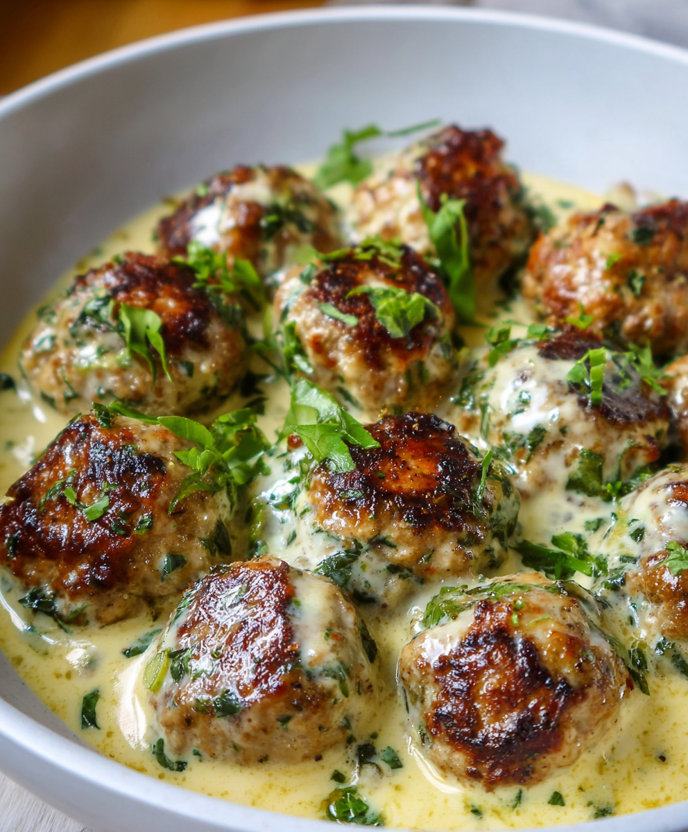 Gluten Free Turkey Meatballs With Basil Sauce