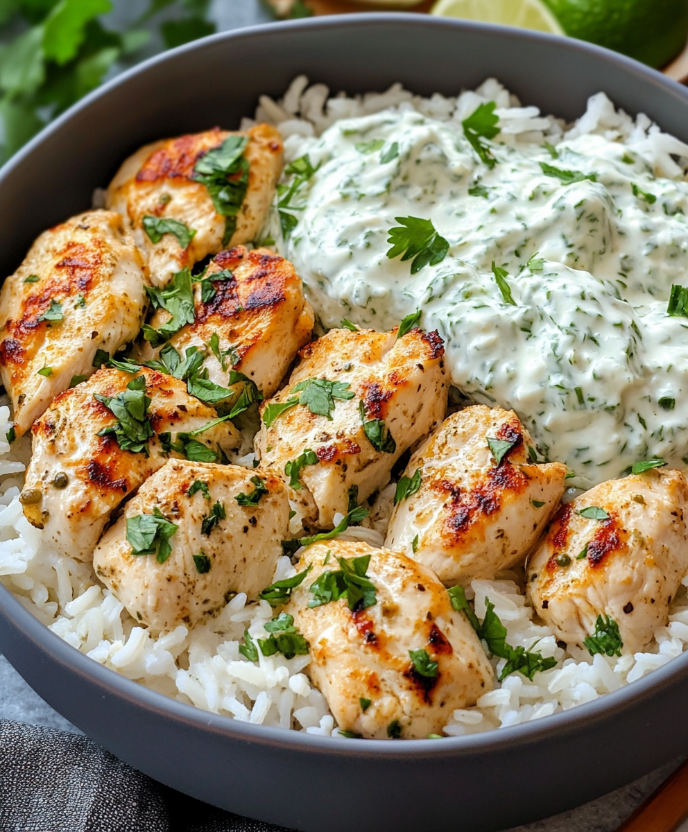 Dump-and-Bake Chicken Tzatziki Casserole