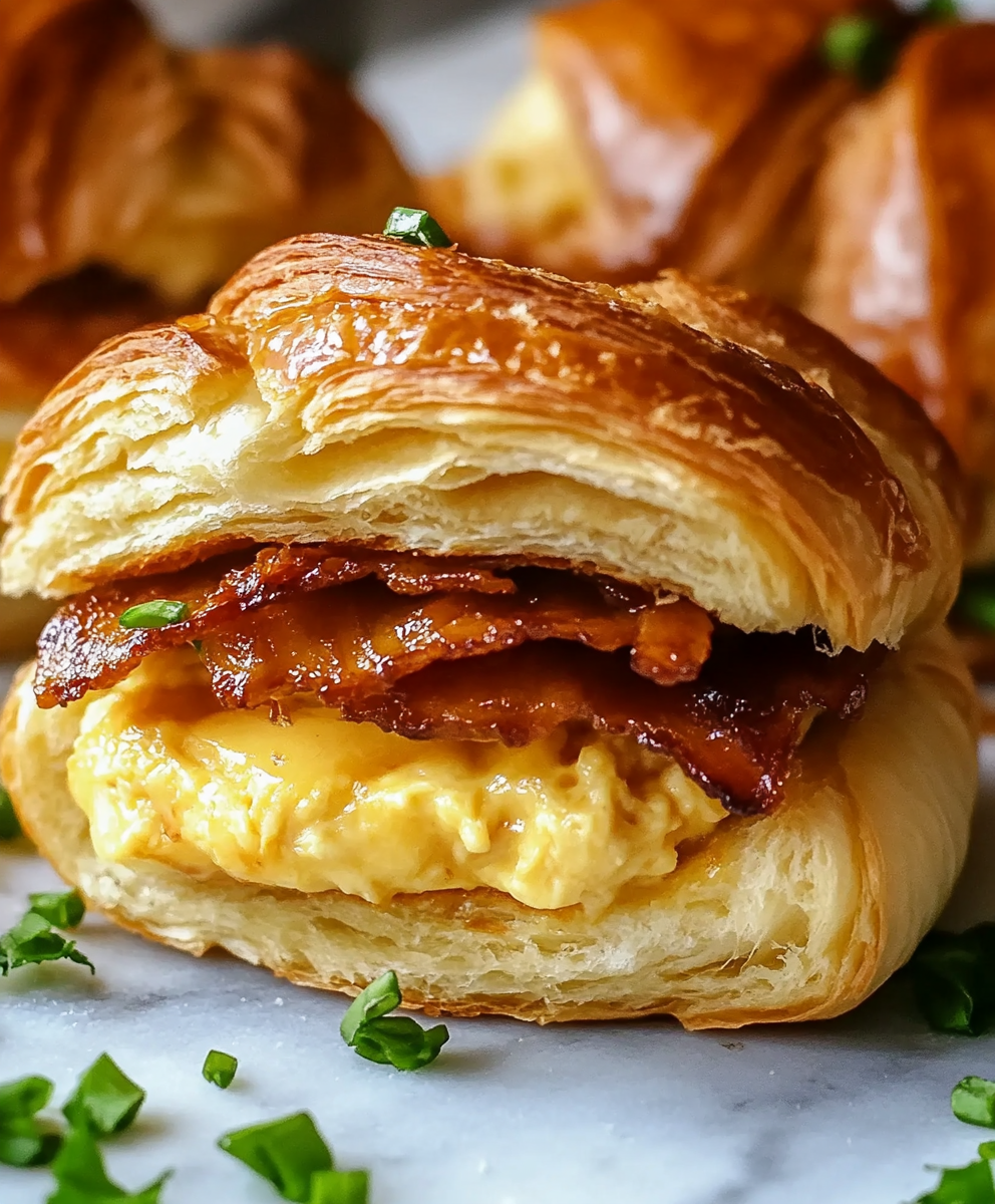 Breakfast Croissant Sandwiches