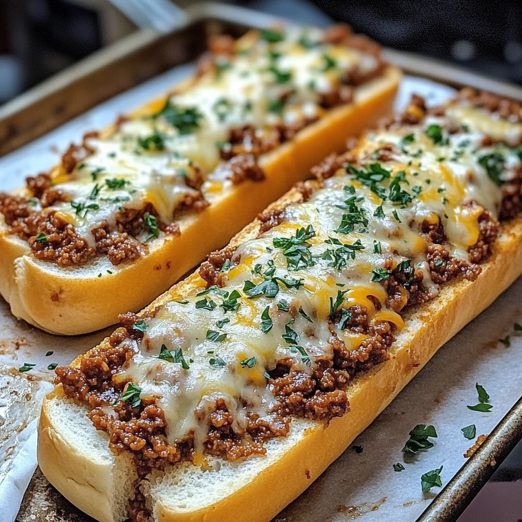 Garlic Bread Sloppy Joes