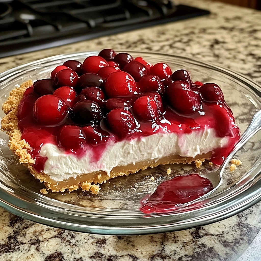 Easiest No-Bake Cherry Cheesecake