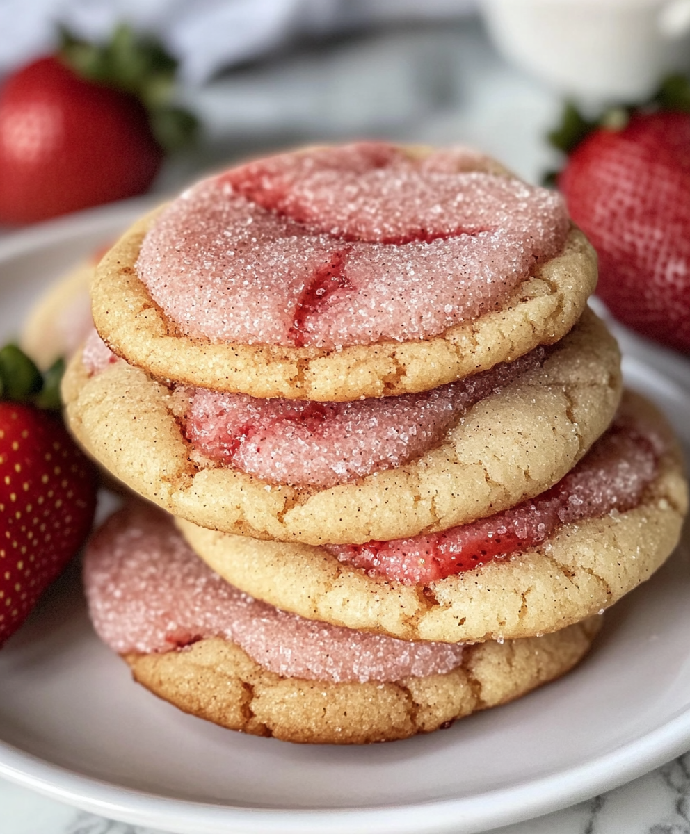 Strawberry Sugar Cookies