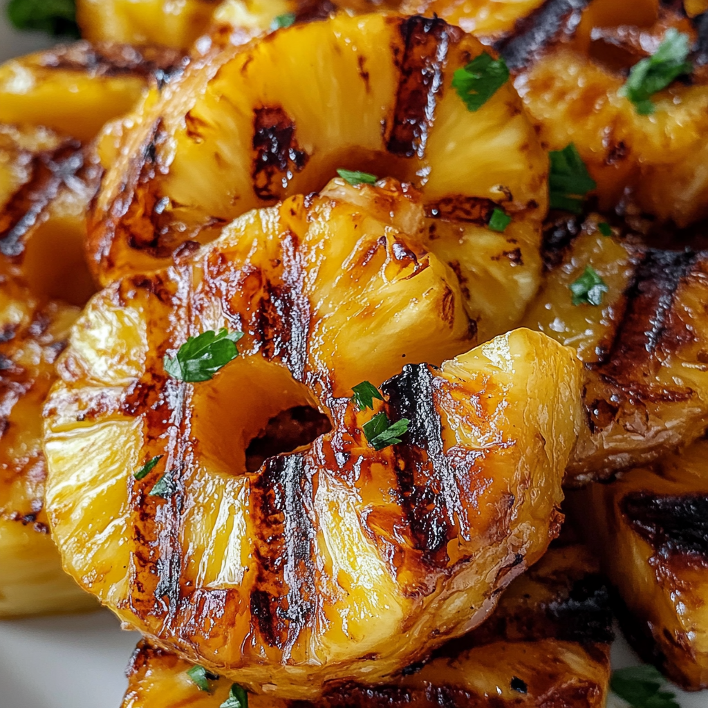 Grilled Pineapple with Brown Sugar and Sea Salt