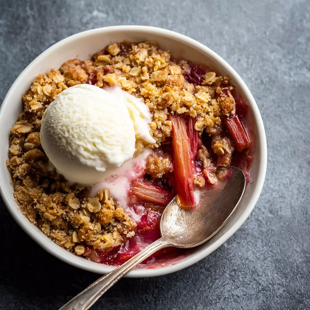 Easy Rhubarb Crisp