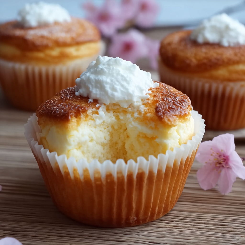 Japanese Cotton Cheesecake Cupcakes