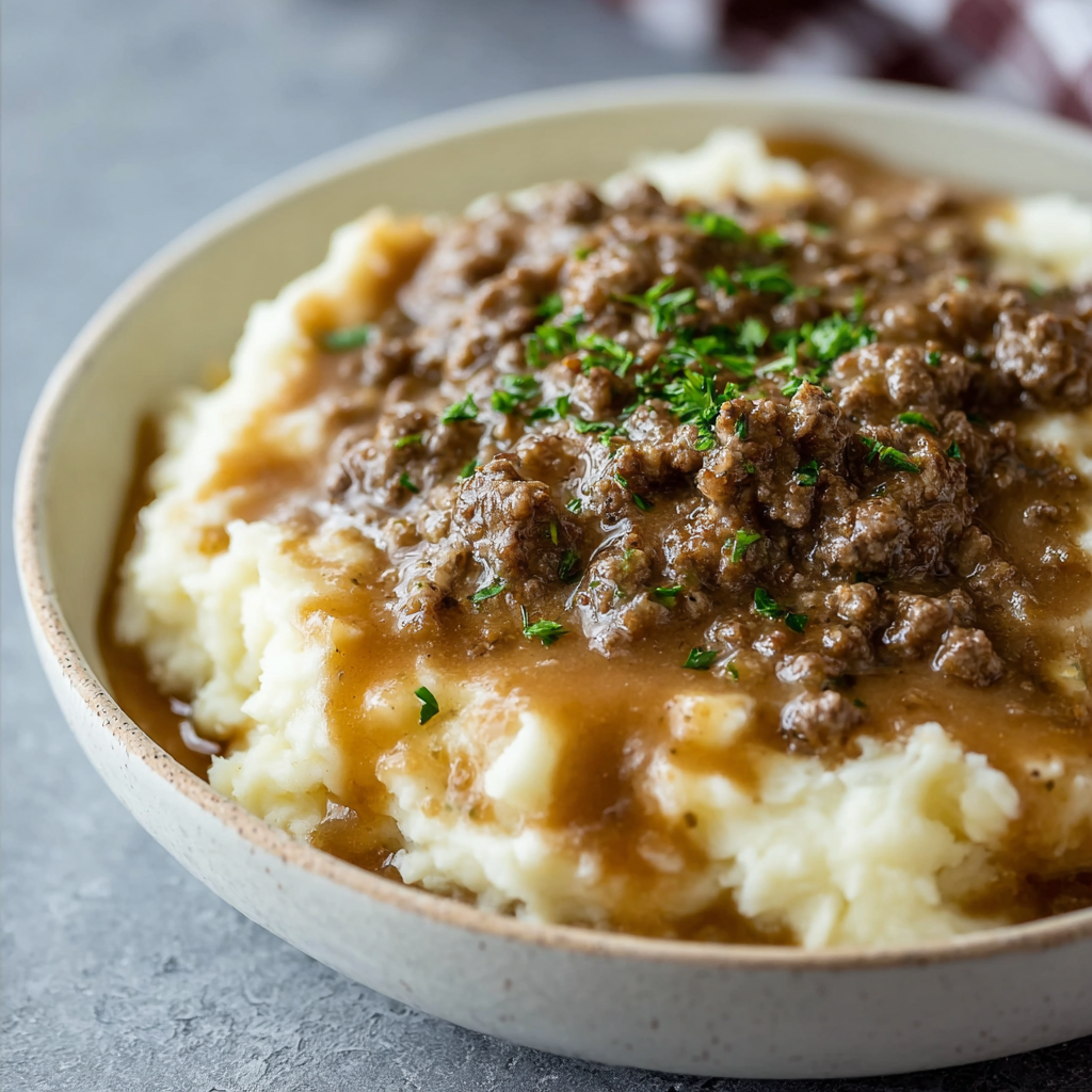 Creamy mashed potatoes in a bowl